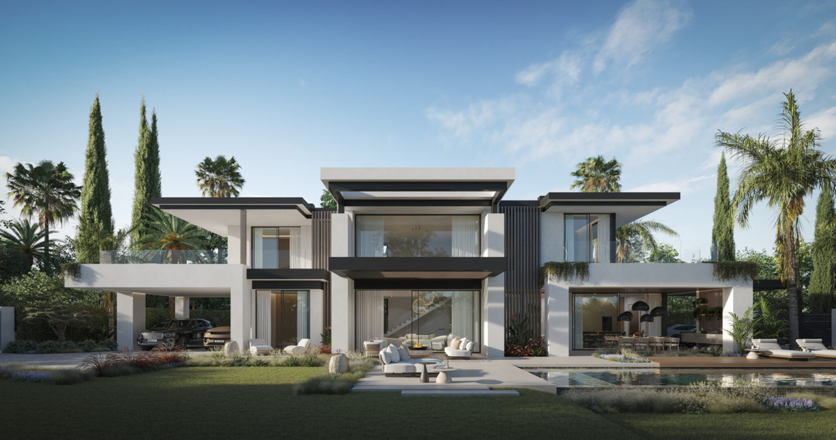 Blume – Marbella - modern luxury villa exterior with pool, garden, and open-plan living areas